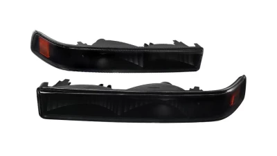 Spec-D Bumper Lights (Matte Black Housing/Clear Lens) Chevrolet S10 | GMC Sonoma 1998-2004                                     - 2LB-S1098JM-RS - Image 9