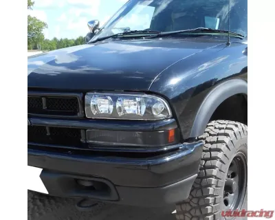 Spec-D Bumper Lights (Matte Black Housing/Clear Lens) Chevrolet S10 | GMC Sonoma 1998-2004 - 2LB-S1098JM-RS