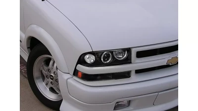 Spec-D Bumper Lights (Matte Black Housing/Clear Lens) Chevrolet S10 | GMC Sonoma 1998-2004                                     - 2LB-S1098JM-RS - Image 9