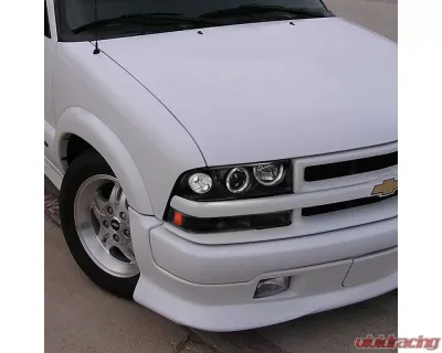 Spec-D Bumper Lights (Matte Black Housing/Clear Lens) Chevrolet S10 | GMC Sonoma 1998-2004 - 2LB-S1098JM-RS