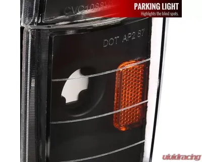 Spec-D LED Tube Factory Style Headlights w/ Bumper & Corner Lights (Matte Black Housing/Clear Lens) Chevrolet | GMC 1988-1993 - 2LBCLH-C1088JM-G3-GO