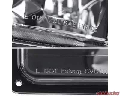 Spec-D Factory Style Headlights, Bumper Lights, & Corner Lights Set (Matte Black Housing/Clear Lens) Chevrolet | GMC 1988-1993 - 2LBCLH-C1088JM-RS