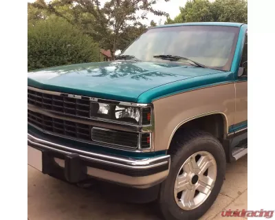 Spec-D Factory Style Headlights, Bumper Lights, & Corner Lights Set (Matte Black Housing/Clear Lens) Chevrolet | GMC 1988-1993 - 2LBCLH-C1088JM-RS