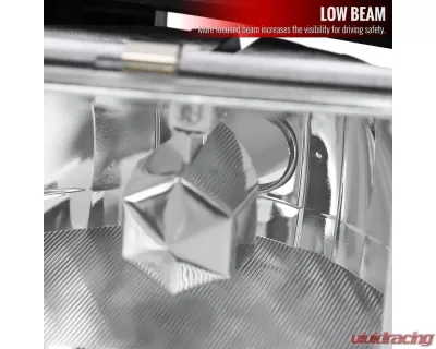 Spec-D Factory Style Headlights w/ LED Strip & Bumper & Corner Lights (Chrome Housing/Clear Lens) Chevrolet 1994-1998 - 2LBCLH-C1094-G3-GO