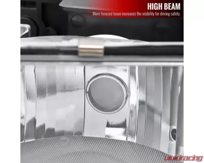 Spec-D Factory Style Headlights w/ LED Strip & Bumper & Corner Lights (Chrome Housing/Clear Lens) Chevrolet 1994-1998 - 2LBCLH-C1094-G3-GO