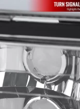 Spec-D Factory Style Headlights w/ LED Strip & Bumper & Corner Lights (Chrome Housing/Clear Lens) Chevrolet 1994-1998                                     - 2LBCLH-C1094-G3-GO - Image 5