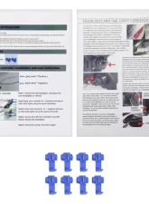 Spec-D Factory Style Headlights w/ LED Strip & Bumper & Corner Lights (Chrome Housing/Clear Lens) Chevrolet 1994-1998                                     - 2LBCLH-C1094-G3-GO - Image 7