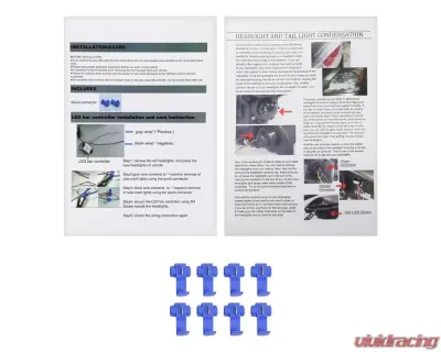 Spec-D Factory Style Headlights w/ LED Strip & Bumper & Corner Lights (Chrome Housing/Clear Lens) Chevrolet 1994-1998 - 2LBCLH-C1094-G3-GO