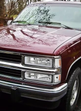 Spec-D Factory Style Headlights w/ LED Strip & Bumper & Corner Lights (Chrome Housing/Clear Lens) Chevrolet 1994-1998                                     - 2LBCLH-C1094-G3-GO - Image 10