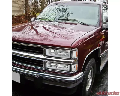 Spec-D Factory Style Headlights w/ LED Strip & Bumper & Corner Lights (Chrome Housing/Clear Lens) Chevrolet 1994-1998 - 2LBCLH-C1094-G3-GO