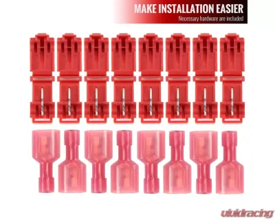 Spec-D LED Tube Factory Headlights w/ Corner Signal Bumper Lights (Chrome Housing/Clear Lens) Chevrolet 1994-1998 - 2LBCLH-C1094-G3-RS