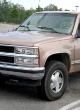 Spec-D LED Tube Factory Headlights w/ Corner Signal Bumper Lights (Chrome Housing/Clear Lens) Chevrolet 1994-1998                                     - 2LBCLH-C1094-G3-RS - Image 9