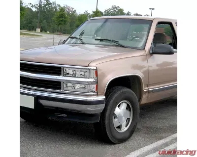 Spec-D LED Tube Factory Headlights w/ Corner Signal Bumper Lights (Chrome Housing/Clear Lens) Chevrolet 1994-1998 - 2LBCLH-C1094-G3-RS