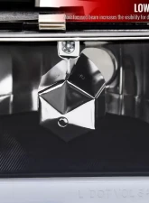 Spec-D Factory Style Headlights w/ LED Strip & Bumper & Corner Lights (Matte Black Housing/ Clear Lens) GMC C10 | Sierra | Suburban | Yukon 1994-1998                                     - 2LBCLH-GMC94JM-G3-GO - Image 3