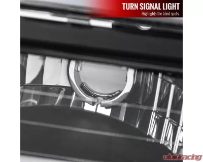 Spec-D Factory Style Headlights w/ LED Strip & Bumper & Corner Lights (Matte Black Housing/ Clear Lens) GMC C10 | Sierra | Suburban | Yukon 1994-1998 - 2LBCLH-GMC94JM-G3-GO