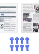 Spec-D Factory Style Headlights w/ LED Strip & Bumper & Corner Lights (Matte Black Housing/ Clear Lens) GMC C10 | Sierra | Suburban | Yukon 1994-1998                                     - 2LBCLH-GMC94JM-G3-GO - Image 7