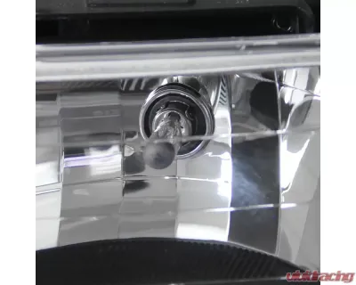 Spec-D Factory Style Headlights w/ Bumper & Corner Lights (Matte Black Housing/Clear Lens) GMC C10 | Sierra | Suburban | Yukon 1994-1998 - 2LBCLH-GMC94JM-SY