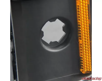 Spec-D Factory Style Headlights w/ Bumper & Corner Lights (Matte Black Housing/Clear Lens) GMC C10 | Sierra | Suburban | Yukon 1994-1998 - 2LBCLH-GMC94JM-SY