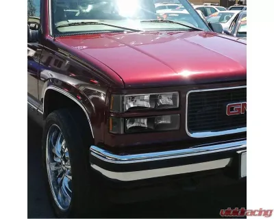 Spec-D Factory Style Headlights w/ Bumper & Corner Lights (Matte Black Housing/Clear Lens) GMC C10 | Sierra | Suburban | Yukon 1994-1998 - 2LBCLH-GMC94JM-SY