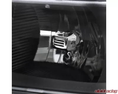 Spec-D Factory Style Crystal Headlights w/ Amber Reflector & Bumper Lights (Matte Black Housing/Clear Lens) GMC Sierra | Yukon 1999-2007 - 2LBLH-GMC99JM-RS