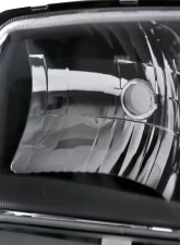 Spec-D Factory Style Crystal Headlights w/ Amber Reflector & Bumper Lights (Matte Black Housing/Clear Lens) GMC Sierra | Yukon 1999-2007                                     - 2LBLH-GMC99JM-RS - Image 3