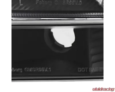 Spec-D Factory Style Crystal Headlights w/ Amber Reflector & Bumper Lights (Matte Black Housing/Clear Lens) GMC Sierra | Yukon 1999-2007 - 2LBLH-GMC99JM-RS