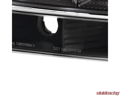 Spec-D Factory Style Crystal Headlights w/ Amber Reflector & Bumper Lights (Matte Black Housing/Clear Lens) GMC Sierra | Yukon 1999-2007 - 2LBLH-GMC99JM-RS