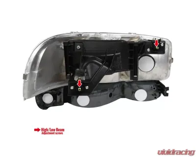 Spec-D Factory Style Crystal Headlights w/ Amber Reflector & Bumper Lights (Matte Black Housing/Clear Lens) GMC Sierra | Yukon 1999-2007 - 2LBLH-GMC99JM-RS