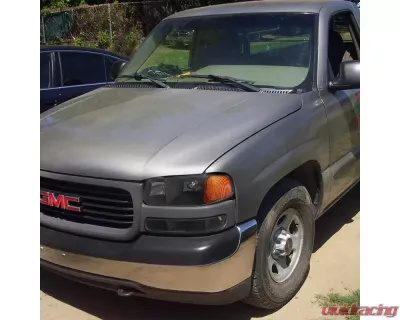 Spec-D Factory Style Crystal Headlights w/ Amber Reflector & Bumper Lights (Matte Black Housing/Clear Lens) GMC Sierra | Yukon 1999-2007 - 2LBLH-GMC99JM-RS