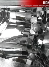 Spec-D Factory Style Headlights w/ Bumper Lights (Chrome Housing/Clear Lens) Chevrolet Silverado | Avalanche 2002-2007                                     - 2LBLH-SIV03-RS - Image 3