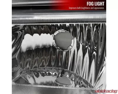 Spec-D Factory Style Headlights w/ Bumper Lights (Chrome Housing/Clear Lens) Chevrolet Silverado | Avalanche 2002-2007 - 2LBLH-SIV03-RS