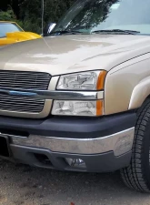 Spec-D Factory Style Headlights w/ Bumper Lights (Chrome Housing/Clear Lens) Chevrolet Silverado | Avalanche 2002-2007                                     - 2LBLH-SIV03-RS - Image 7