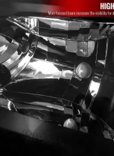 Spec-D Factory Style Headlights w/ Bumper Lights (Matte Black Housing/Clear Lens) Chevrolet Silverado | Avalanche 2002-2007                                     - 2LBLH-SIV03JM-RS - Image 3