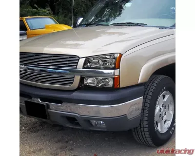Spec-D Factory Style Headlights w/ Bumper Lights (Matte Black Housing/Clear Lens) Chevrolet Silverado | Avalanche 2002-2007 - 2LBLH-SIV03JM-RS