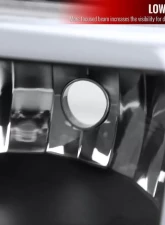 Spec-D LED Bar Factory Style Headlights & Bumper Lights w/ Amber Reflector (Matte Black Housing/Clear Lens) Chevrolet 1999-2006                                     - 2LBLH-SIV99JM-G3-RS - Image 3