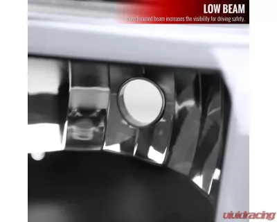 Spec-D LED Bar Factory Style Headlights & Bumper Lights w/ Amber Reflector (Matte Black Housing/Clear Lens) Chevrolet 1999-2006 - 2LBLH-SIV99JM-G3-RS