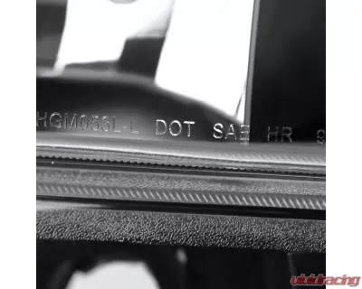 Spec-D LED Bar Factory Style Headlights & Bumper Lights w/ Amber Reflector (Matte Black Housing/Clear Lens) Chevrolet 1999-2006 - 2LBLH-SIV99JM-G3-RS