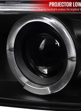 Spec-D Dual Halo Projector Headlights w/ Bumper Lights (Matte Black Housing/Clear Lens) Chevrolet 1999-2006                                     - 2LBLHP-SIV99JM-RS - Image 3