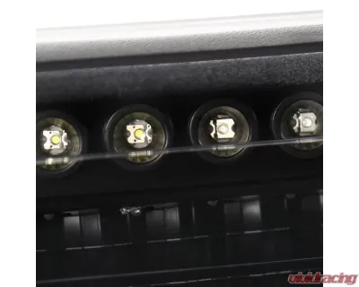 Spec-D Dual Halo Projector Headlights w/ LED Sequential Turn Signal Bumper Lights (Matte Black Housing/Clear Lens) Chevrolet 1999-2006 - 2LBLHP-SIV99JMLED-RS