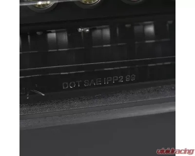 Spec-D Dual Halo Projector Headlights w/ LED Sequential Turn Signal Bumper Lights (Matte Black Housing/Clear Lens) Chevrolet 1999-2006 - 2LBLHP-SIV99JMLED-RS