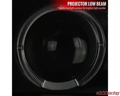 Spec-D Dual Halo Projector Headlights w/ Bumper Lights (Black Housing/Smoked Lens) Chevrolet 1999-2006 - 2LBLHP-SIV99SM-RS