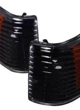 Spec-D Corner Lights w/ Amber Reflectors (Matte Black Housing/Clear Lens) Jeep Grand Cherokee 1993-1998                                     - 2LC-GKEE93JM-RS - Image 10