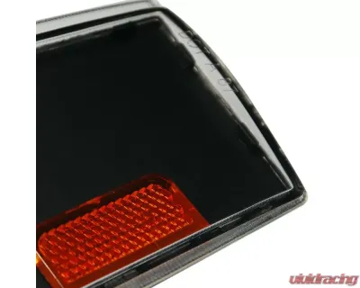 Spec-D Corner Lights w/ Amber Reflectors (Matte Black Housing/Clear Lens) Chevrolet | GMC 1988-1993 - 2LC-GMC88JM-APC