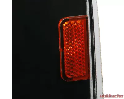 Spec-D Corner Lights w/ Amber Reflectors (Matte Black Housing/Clear Lens) Chevrolet | GMC 1988-1993 - 2LC-GMC88JM-APC