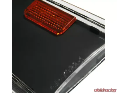 Spec-D Corner Lights w/ Amber Reflectors (Matte Black Housing/Clear Lens) Chevrolet | GMC 1988-1993 - 2LC-GMC88JM-APC