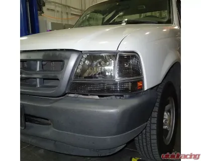 Spec-D Corner Parking Turn Signal Lights (Matte Black Housing/Clear Lens) Ford Ranger 1998-2000 - 2LC-RAN98JM-RS