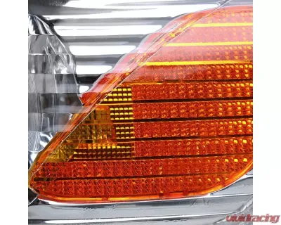 Spec-D Headlights & Corner Signal Lights w/ Amber Reflectors (Chrome Housing/Clear Lens) Toyota Camry 2000-2001 - 2LCLH-CAM00-RS