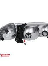 Spec-D Headlights & Corner Signal Lights w/ Amber Reflectors (Chrome Housing/Clear Lens) Toyota Camry 2000-2001                                     - 2LCLH-CAM00-RS - Image 9