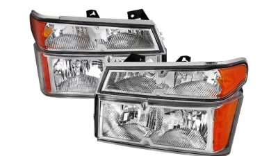 Spec-D Factory Style Headlights & Corner Lights (Chrome Housing/Clear Lens) Chevrolet | GMC | Isuzu 2004-2012                                     - 2LCLH-COL04-RS - Image 10