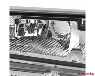 Spec-D Factory Style Headlights & Corner Lights (Chrome Housing/Clear Lens) Chevrolet | GMC | Isuzu 2004-2012 - 2LCLH-COL04-RS